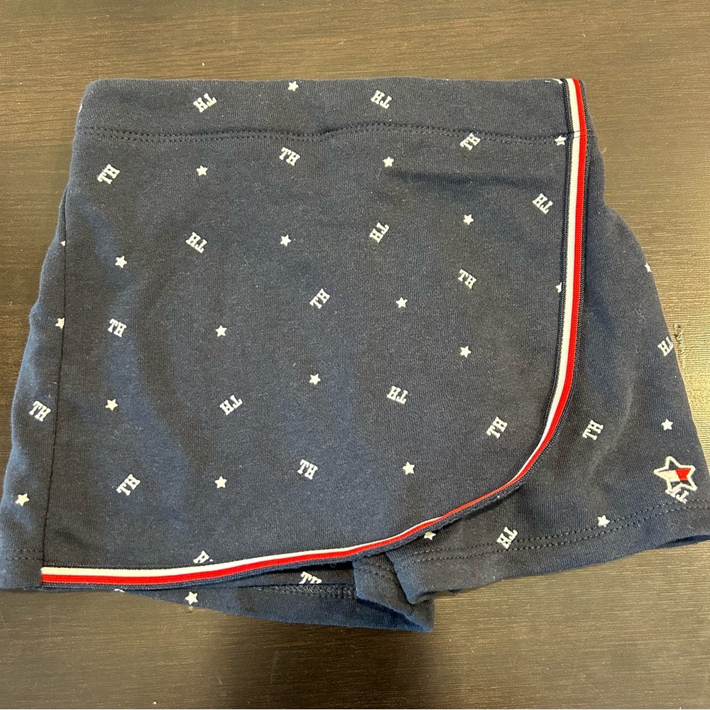 Tommy Hilfiger Toddler Logo Sweat Skort Navy Blue